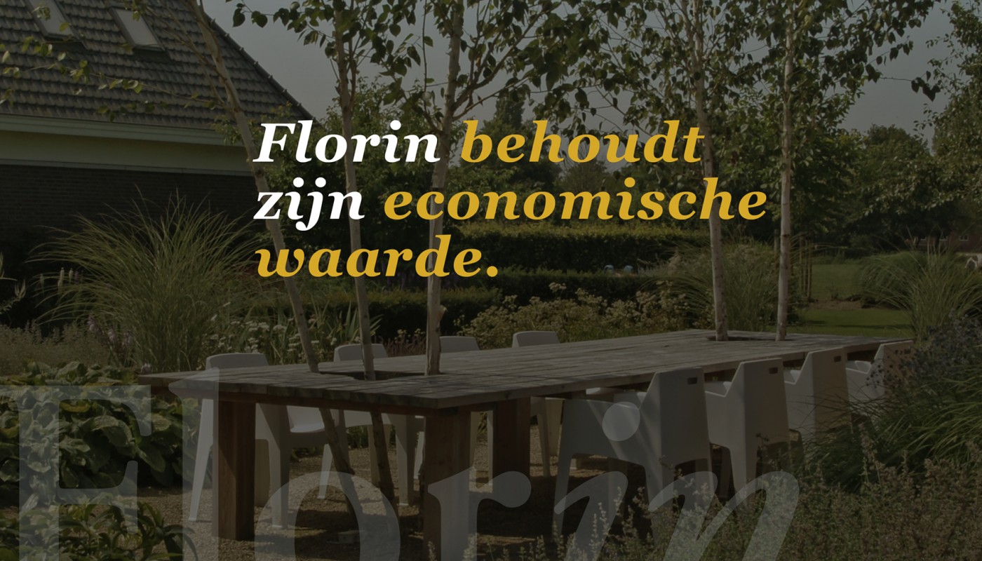 Florin behoudt zijn economische waarde.
